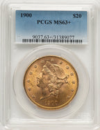 1900 $20 Liberty Double Eagle PCGS MS63+ (776498020)