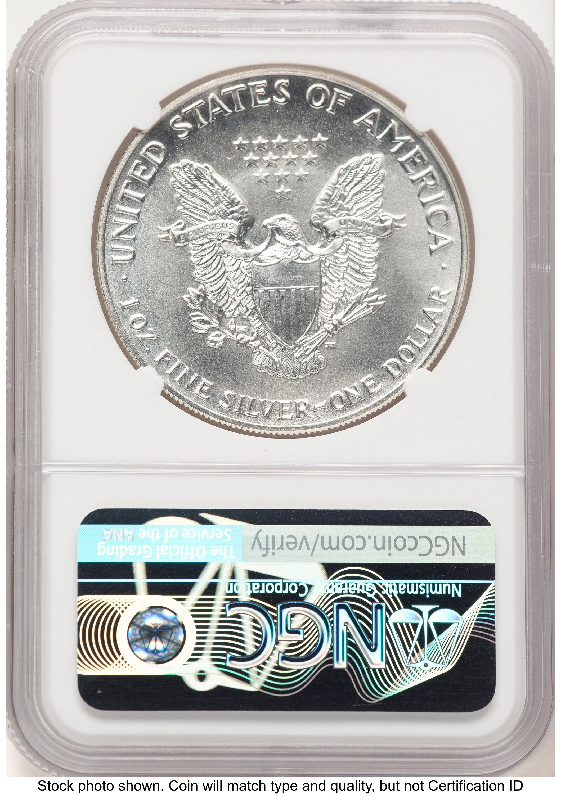 1987 Silver Eagle John NGC MS70 Mercanti