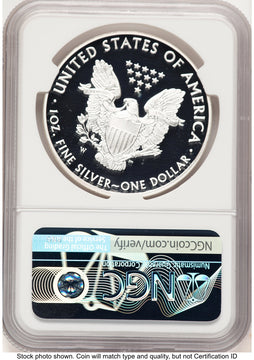 2016-W Proof Silver Eagle 1 oz 30th Anniversary Label NGC PF70