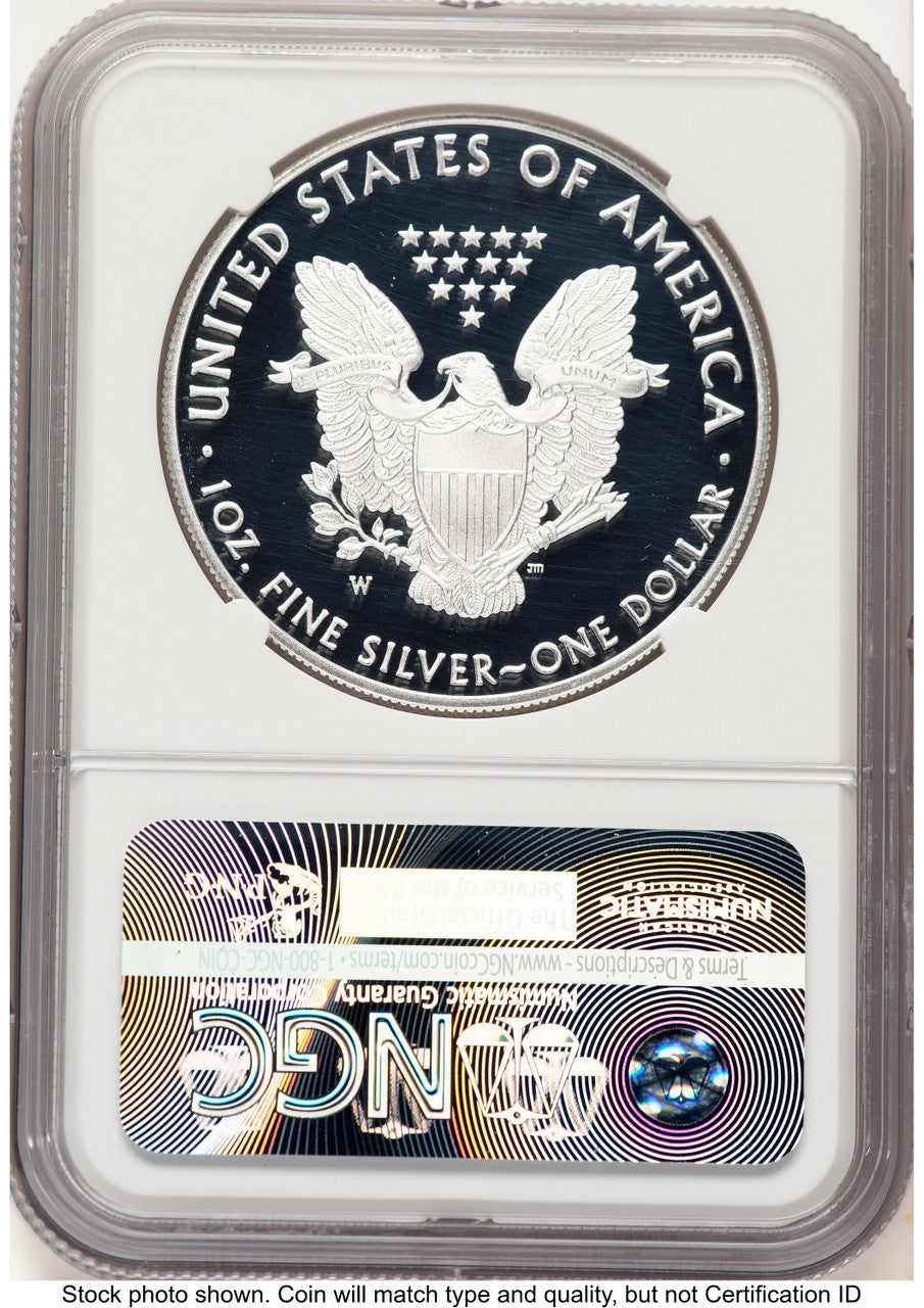 2018-W Proof Silver Eagle Congratulations Set 1 oz FDI 1ST NGC PF70