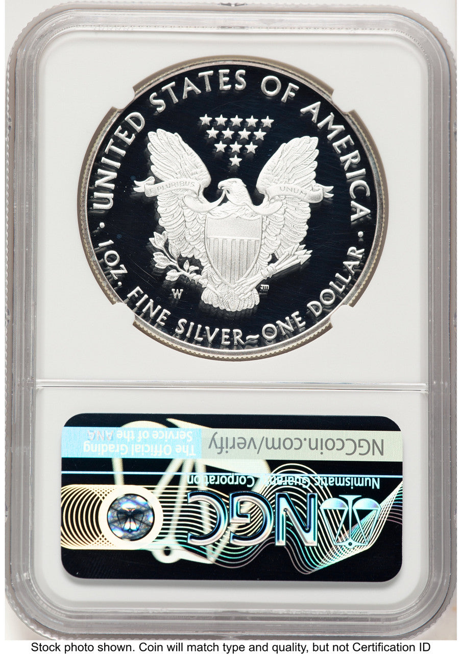 2018-W Proof Silver Eagle 1 oz FDI 1ST NGC PF70