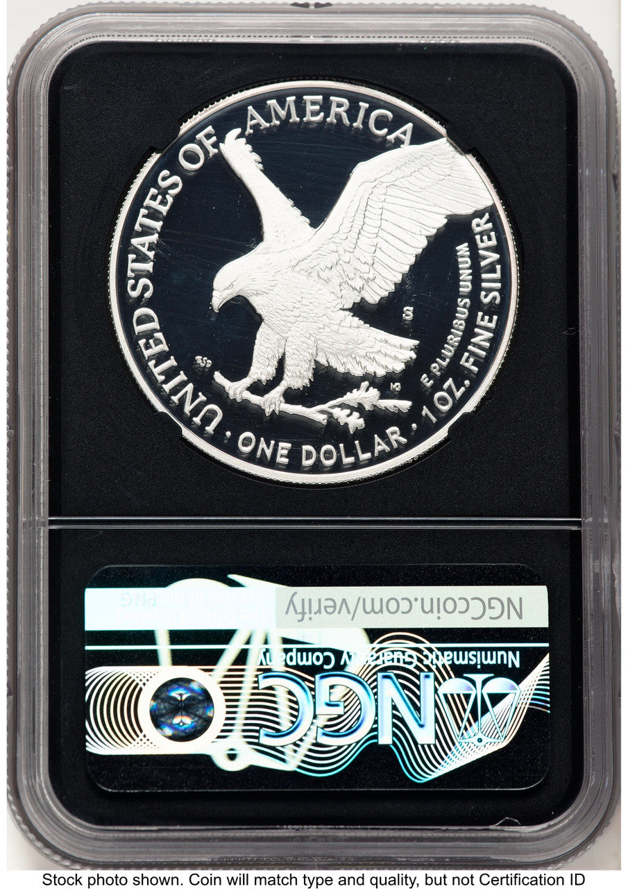 2022-S Proof Silver Eagle 1 oz FDI David Ryder NGC PF70