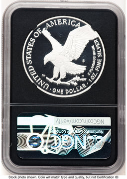 2022-S Proof Silver Eagle 1 oz FDI Michael Gaudioso NGC PF70