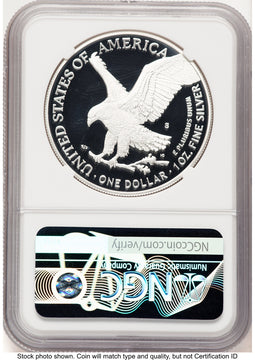 2022-S Proof Silver Eagle 1 oz ER Blue NGC PF70
