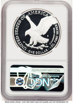 2022-S Proof Silver Eagle 1 oz ER Blue NGC PF70