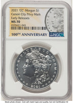 2021-CC Privy Morgan Dollar ER Morgan Label NGC MS70