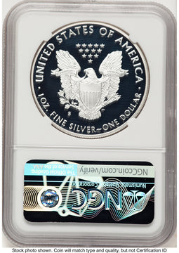 2018-S Proof Silver Eagle 1 oz Brown Label NGC PF70