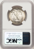 1945-S 50C CAC Walking Liberty Half Dollar NGC MS66+