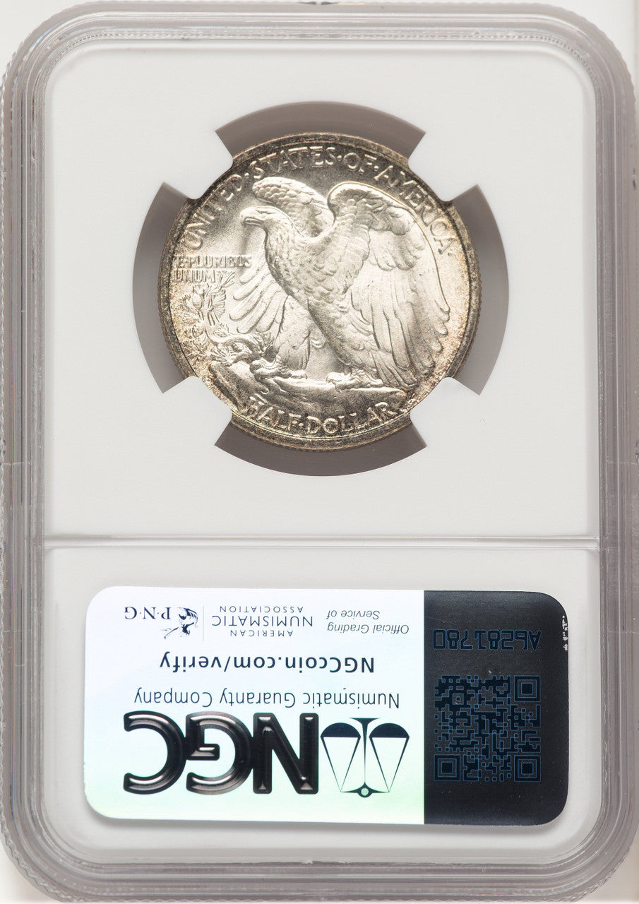 1945-S 50C CAC Walking Liberty Half Dollar NGC MS66+