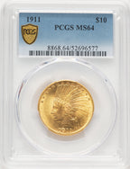 1911 $10 Indian Eagle PCGS MS64 (776661079)