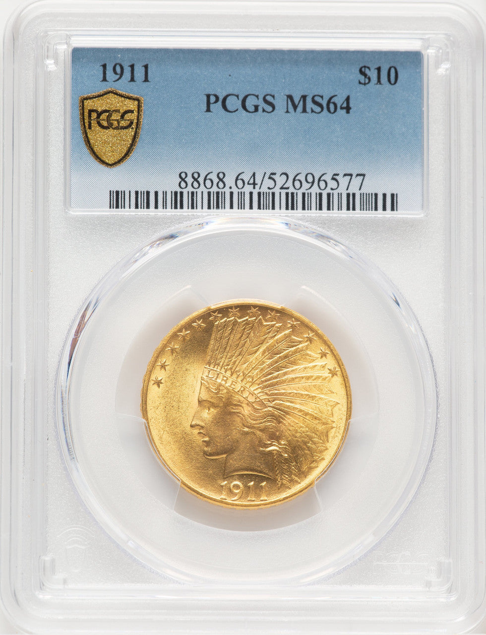 1911 $10 Indian Eagle PCGS MS64 (776661079)