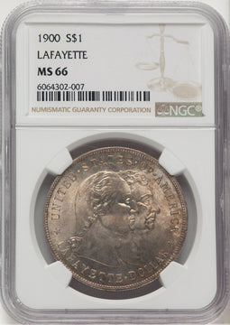 1900 Lafayette Dollar Commemorative Silver NGC MS66