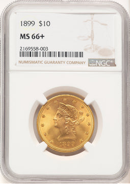 1899 $10 Liberty Eagle NGC MS66+ (776672003)