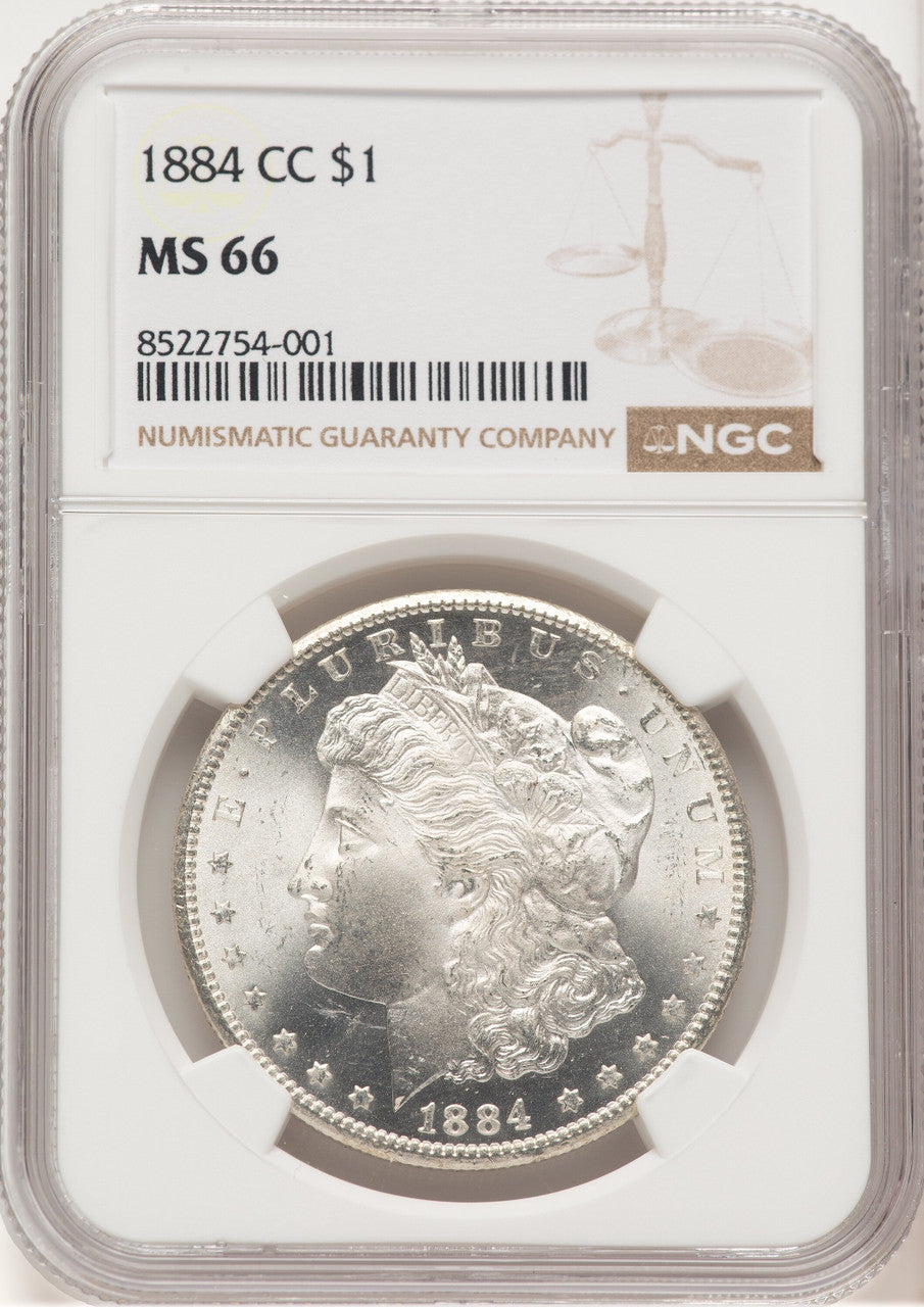 1884-CC Morgan Dollar NGC MS66 (776680002)