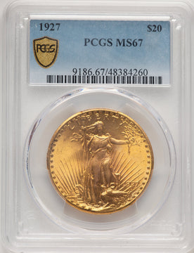 1927 $20 Saint-Gaudens Double Eagle PCGS MS67