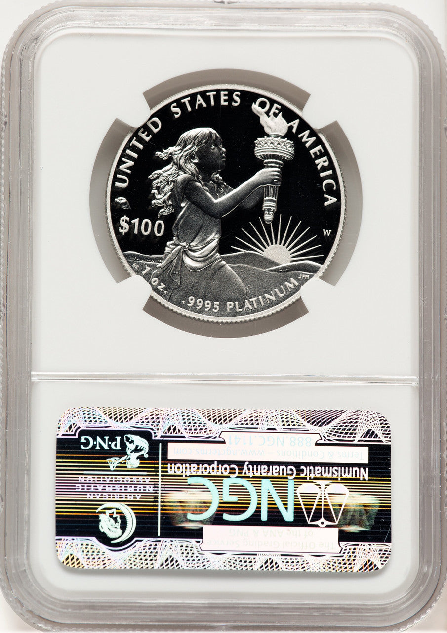 2014-W Proof Platinum Eagle 1 oz FR Blue NGC PF70