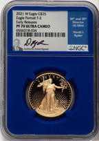 2021-W T2 4-Coin Set Gold American Eagle NGC PF70 David J Ryder