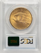 1908 $20 NO MOTTO Saint-Gaudens Double Eagle PCGS MS64+