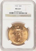 1923 $20 Saint-Gaudens Double Eagle NGC MS64+