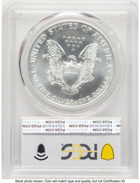 1994 Silver Eagle Blue Gradient PCGS MS70