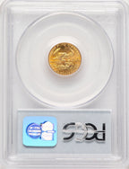 1990 Gold Eagle 1/10 oz Blue Label PCGS MS69