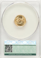 1990 Gold Eagle 1/10 oz Non Designation CACG MS69