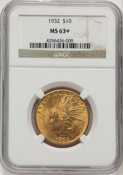 1932 $10 Indian Eagle NGC MS63+