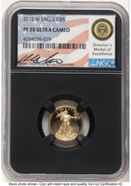 2015-W Proof Gold Eagle 1/10 oz Miles Standish NGC PF70