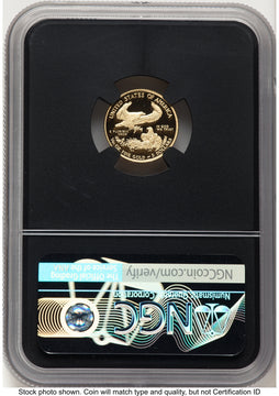 2015-W Proof Gold Eagle 1/10 oz Miles Standish NGC PF70