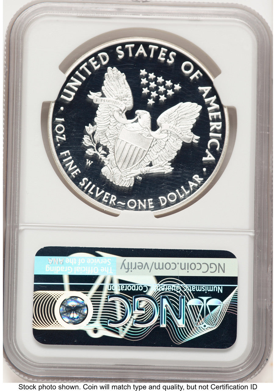 2016-W Proof Silver Eagle 1 oz John NGC PF70 Mercanti