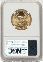 1992 Gold Eagle 1/2 oz Brown Label NGC MS70
