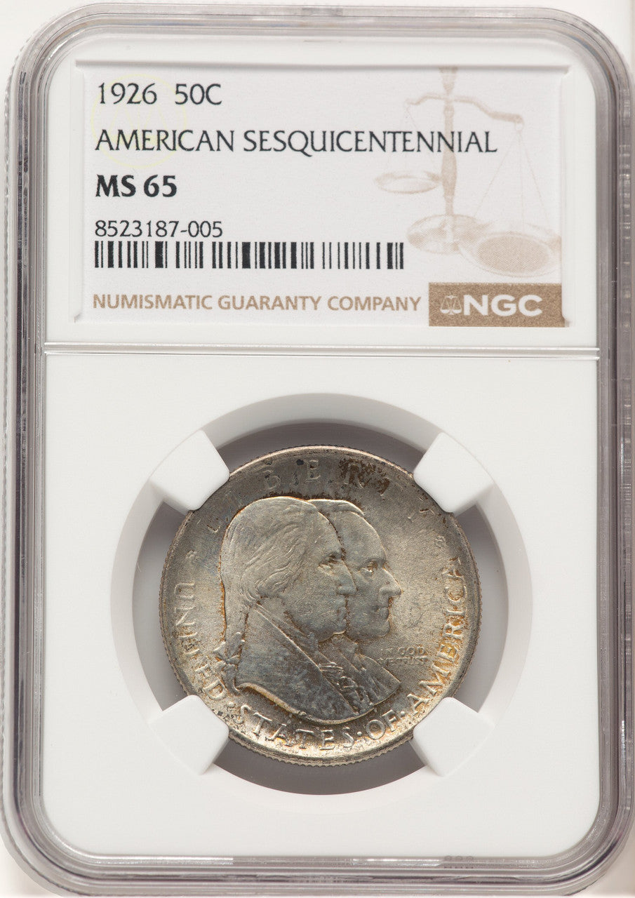 1926 50C Sesquicentennial Commemorative Silver NGC MS65 (777130021)