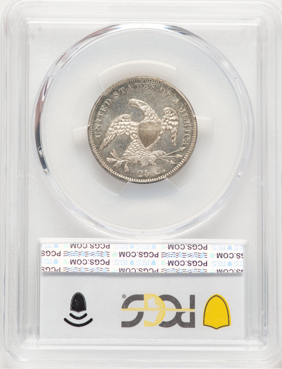 1837 25C CAC Bust Quarter PCGS MS65