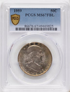 1959 50C FL Franklin Half Dollar PCGS MS67