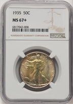 1935 50C Walking Liberty Half Dollar NGC MS67+ (777159021)