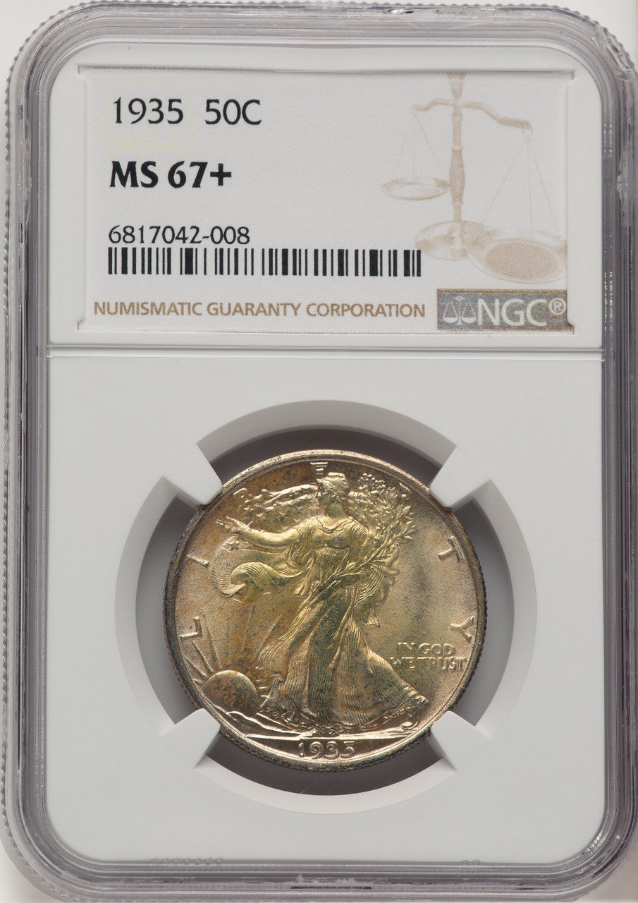 1935 50C Walking Liberty Half Dollar NGC MS67+ (777159021)