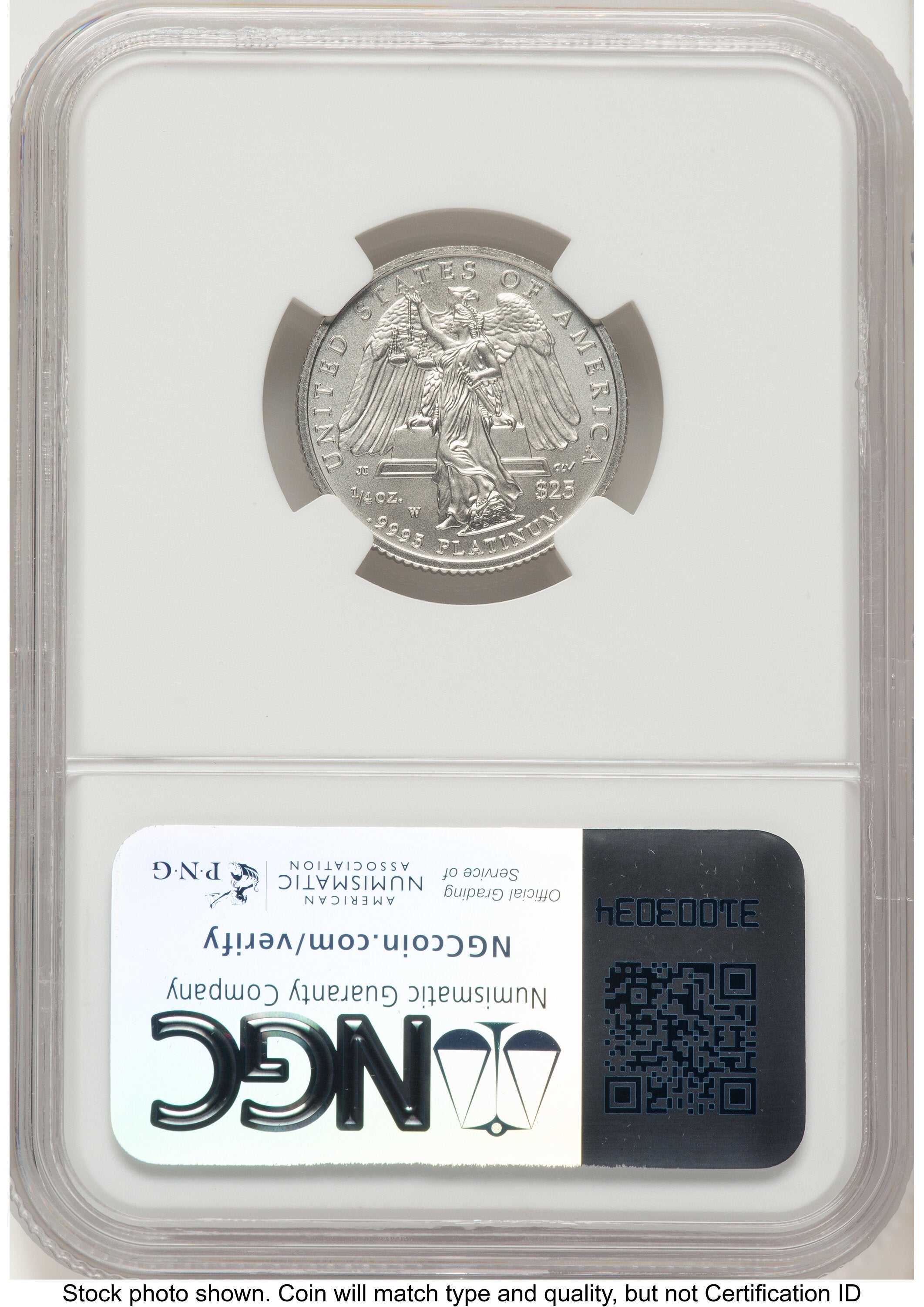 2008-W Burnished Platinum Eagle 1/4 oz Brown Label NGC MS70