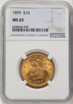 1899 $10 Liberty Eagle NGC MS65 (777193002)