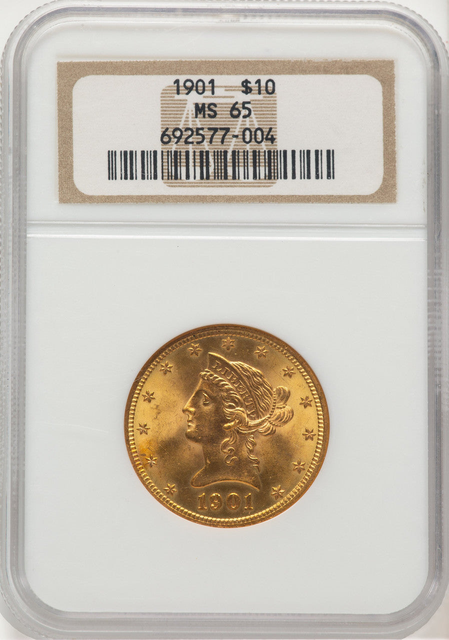 1901 $10 Liberty Eagle NGC MS65 (777193003)