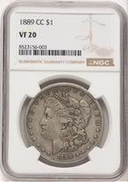1889-CC Morgan Dollar NGC VF20 (777194033)