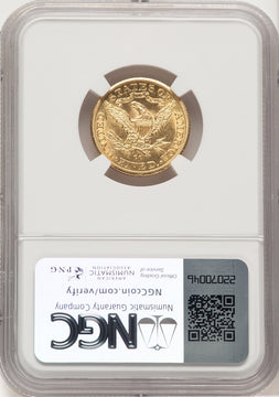 1891-CC $5 Liberty Half Eagle NGC MS62 (777194049)