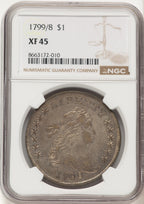 1799/8 15 Stars Reverse Early Dollar NGC XF45