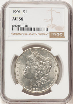 1901 Morgan Dollar NGC AU58 (777194066)