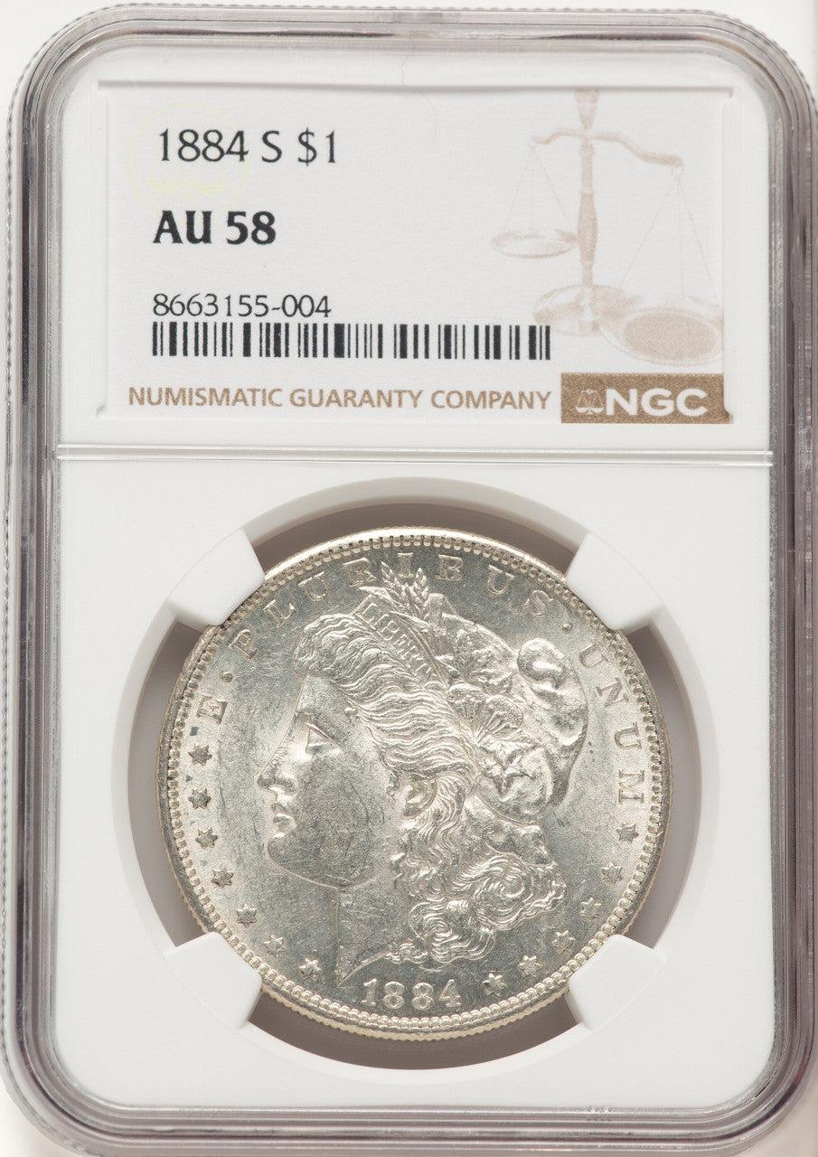 1884-S Morgan Dollar NGC AU58 (777194126)