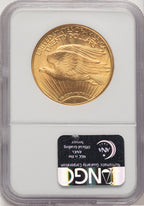 1910-D $20 Saint-Gaudens Double Eagle NGC MS67
