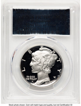2021-W Palladium Eagle 1 oz FDI Silver Foil PCGS PR70 (777223058)