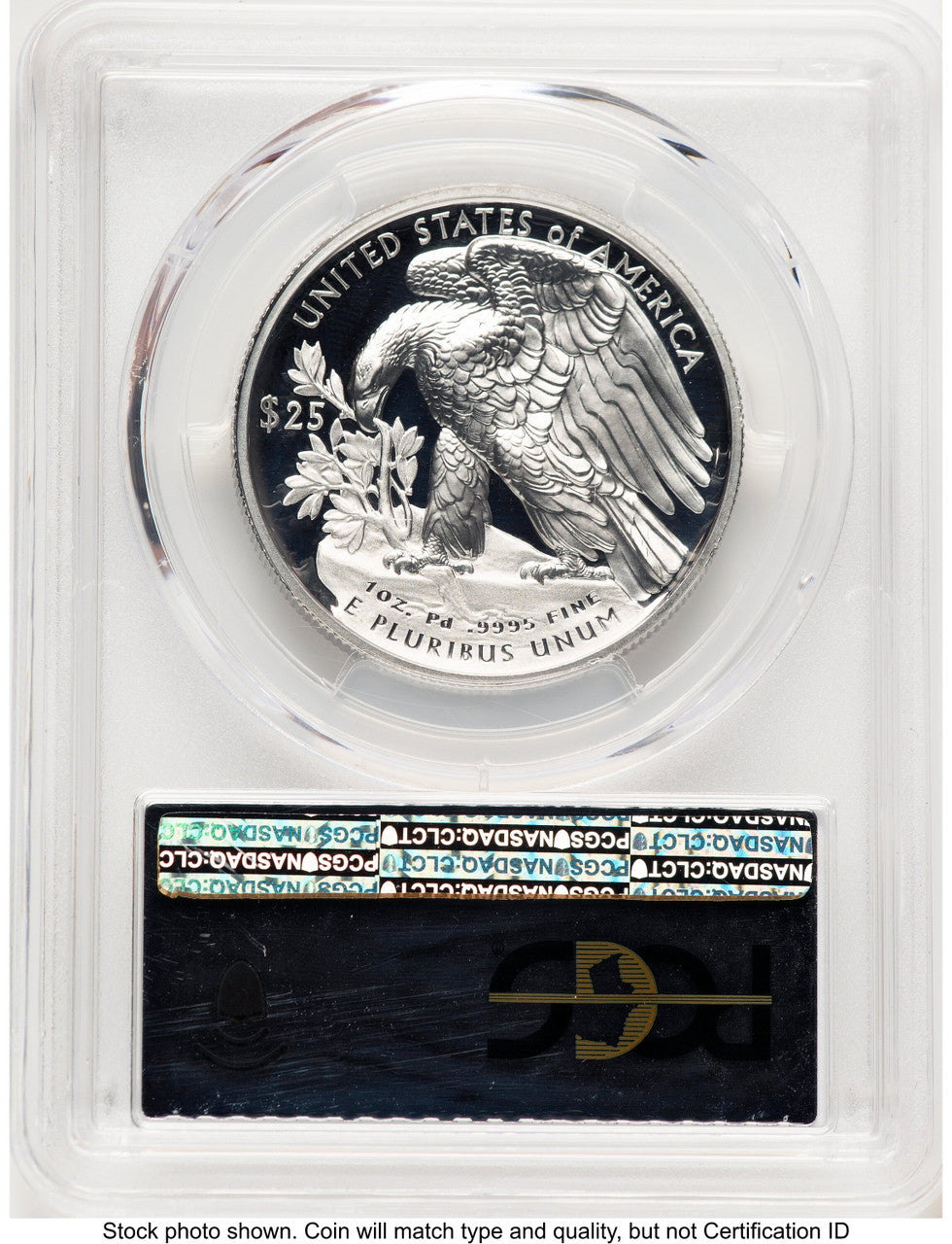 2021-W Palladium Eagle 1 oz FDI Silver Foil PCGS PR70 (777223058)