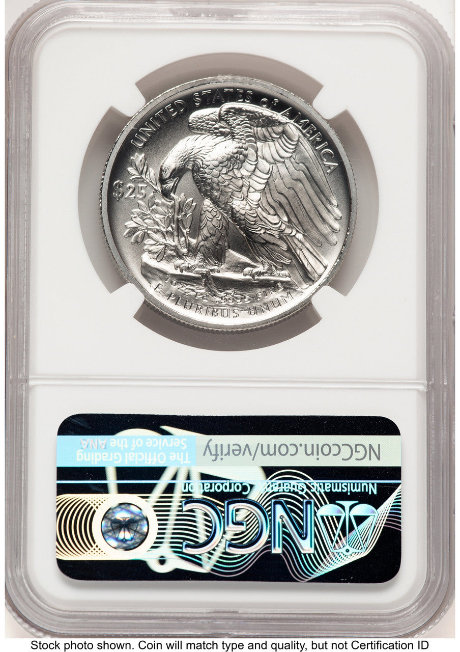 2020-W Palladium Eagle 1 oz Burnished Palladium Label NGC MS70 (777223064)