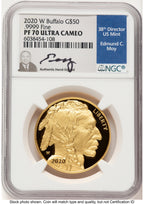 2020-W Proof Gold Buffalo 1 oz NGC PF70 Ed Moy