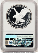 2022-W Proof Silver Eagle 1 oz AR Michael Gaudioso US Mint Engraver Series NGC PF70